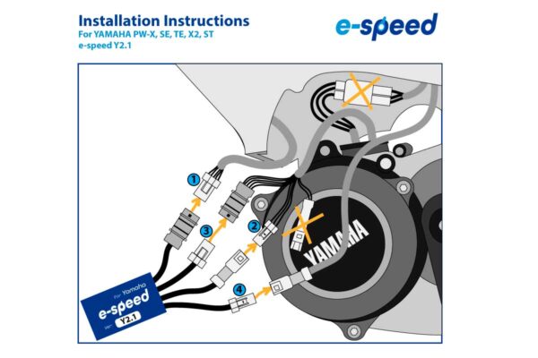 Deslimitador E-SPEED Y2.1 motor Yamaha PW-X, PW-SE, PW-TE, PW-X2, PW-ST (hasta 2021) - Imagen 5